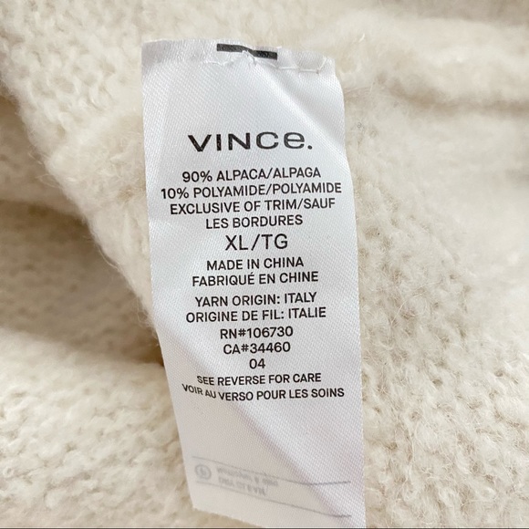 Vince Cowl Neck Alpaca Blend Sweater - Picture 8 of 9